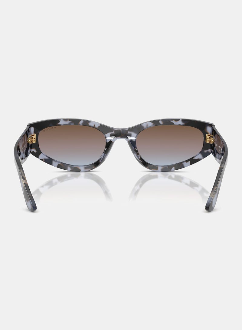 Vogue Full Rimmed Oval Sunglasses 0VO5585S - Image 4